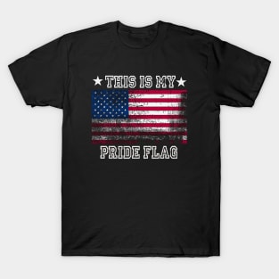 This Is My Pride Flag Shirt U USA Patriotic Flag Tee American T-Shirt